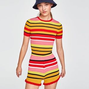 Zara Knit Stripped Set